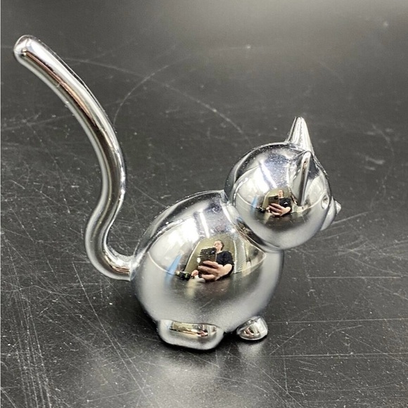 METAL CAT RING HOLDER/PAPERWEIGHT - Picture 4 of 6